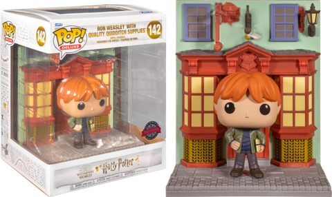 Funko Pop Harry Potter Ron Weasley With Quality Quidditch Supplies (Special Edition)