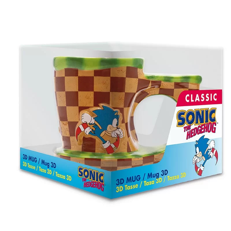 Official Sonic The Hedgehog 3D Mug