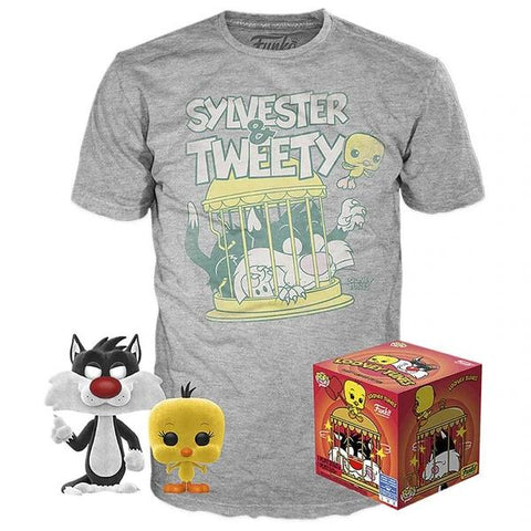 Funko Pop Tees Looney Tones Sylvester & Tweety With T-shirt