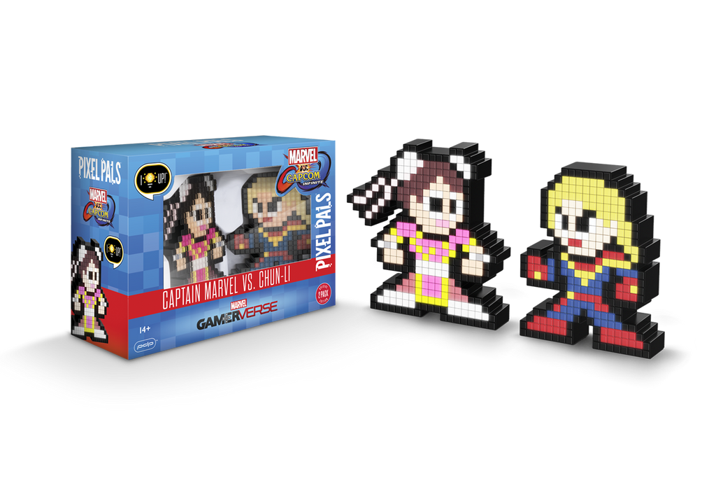 Pixel Pals : Marvel vs. Capcom Infinite Captain Marvel vs. Chun Li