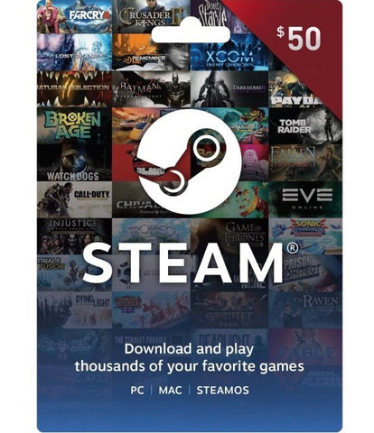 Steam Wallet $50 (US Account)