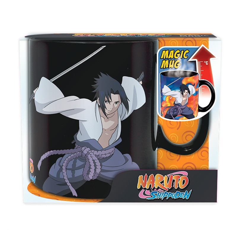 Official Anime Naruto Shippuden Sasuke Heat Magic Mug (460ml)