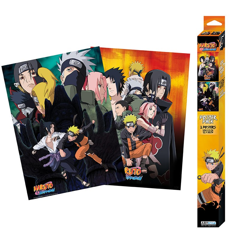 Official Anime Naruto Shippuden Poster 2pcs (52 x 35cm)