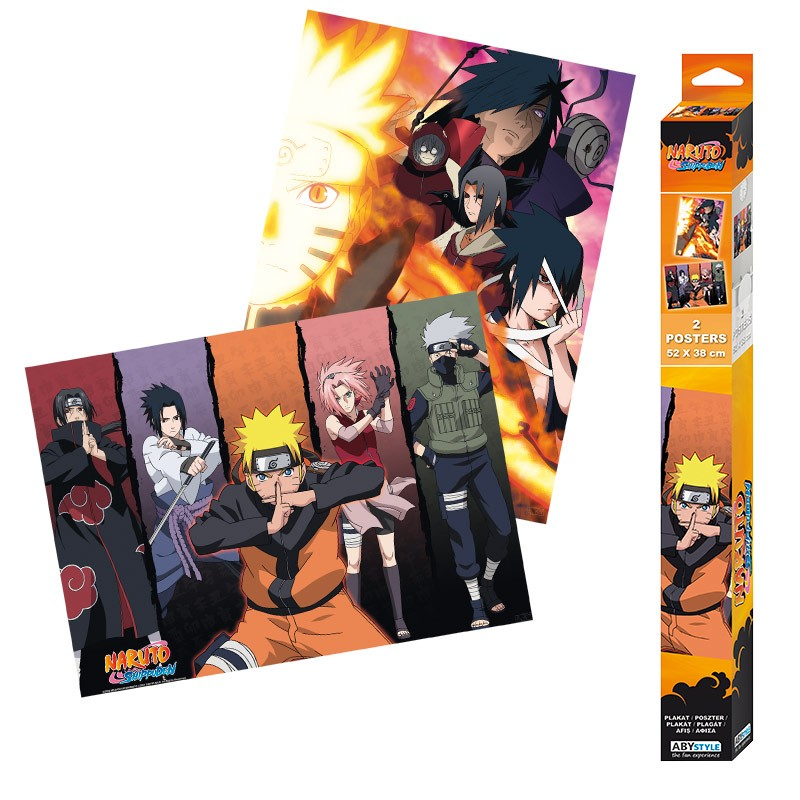 Official Anime Naruto Shippuden Poster 2pcs (52 x 35cm)