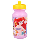 Official Disney Princess Plastic Push Up Sport Bottle (340ml) (K&B)