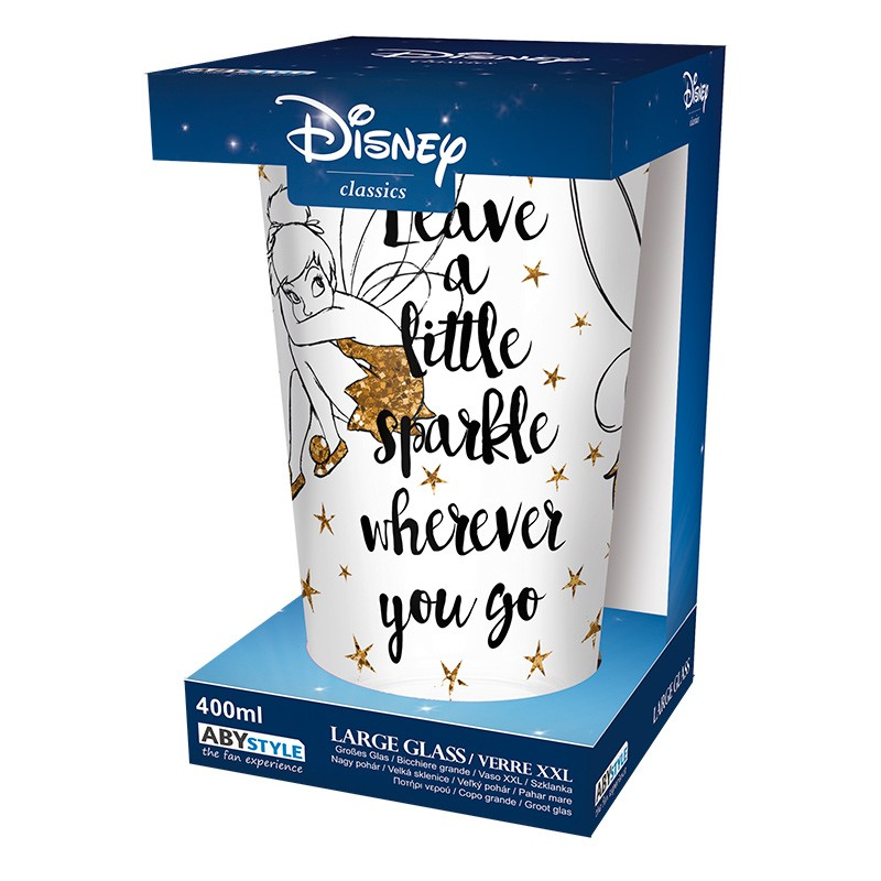 Official Disney TinkerBell Large Glass (400ml)