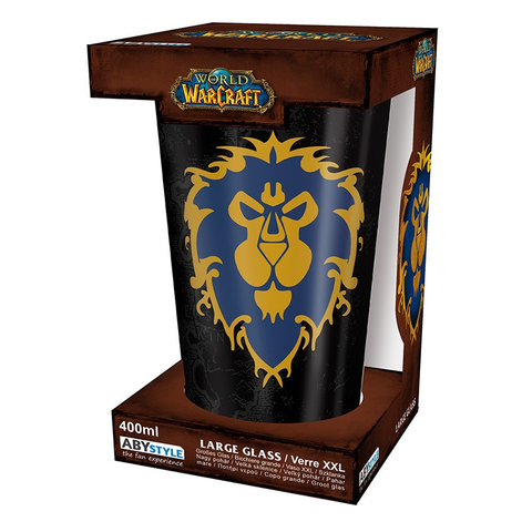 Official World Of Warcraft Alliance Large Glass (400ml)